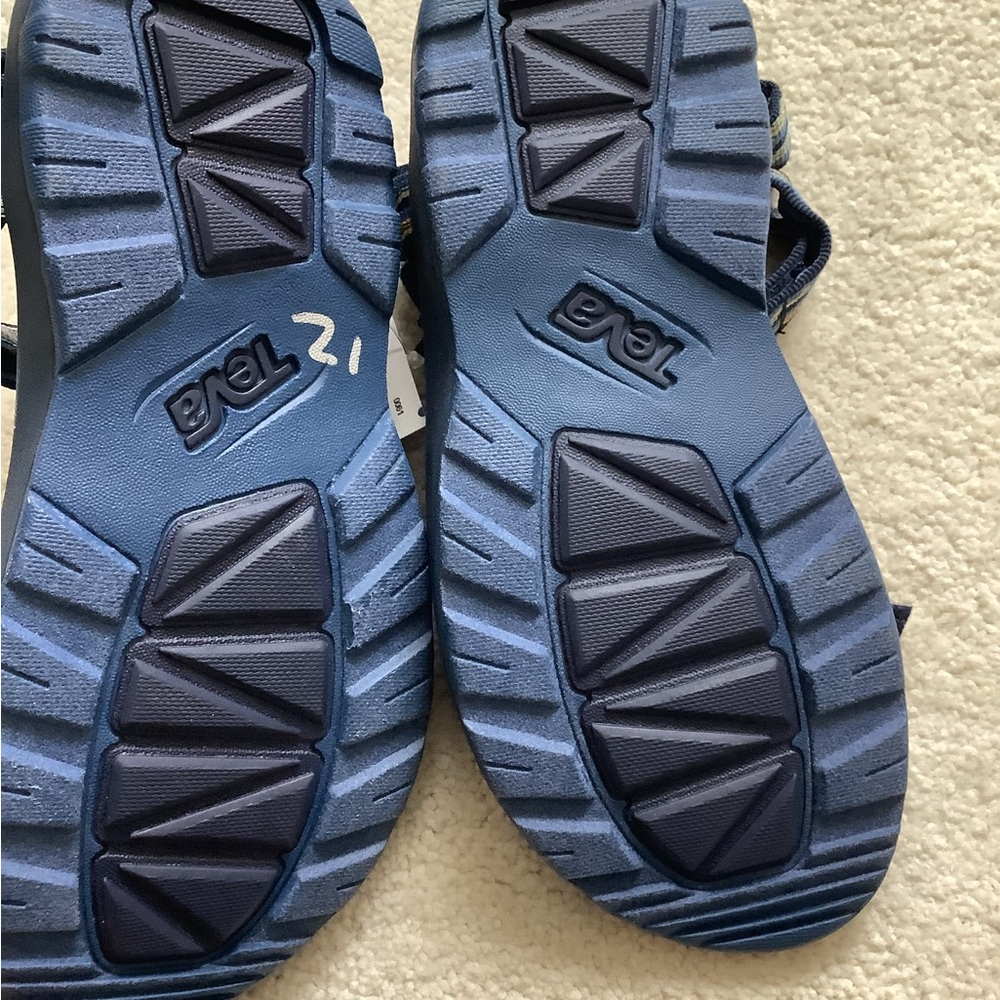 NWOT Teva Kids' Hurricane XLT 2 Kishi Blue Yellow Sandal Size 3 Youth - Picture 8 of 10